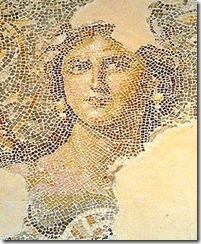 Ancient mosaic from lower Galilee